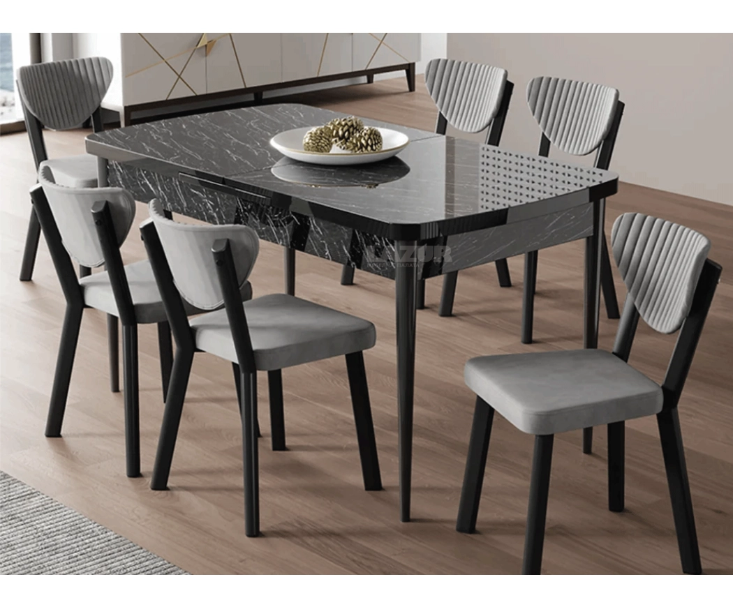 Σετ τραπεζαρίας 5 Τεμαχίων Με Μηχανισμό Επιμήκυνσης ,Brigida, All4home